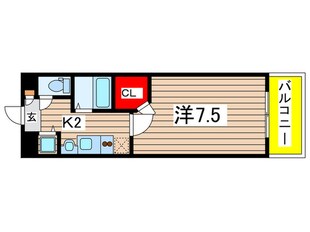 ベルファ－ス川原通の物件間取画像